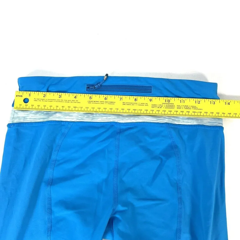 Lululemon Run Inspire Crop II Beach Blanket Blue Wee Are From Space Aquamarine 6